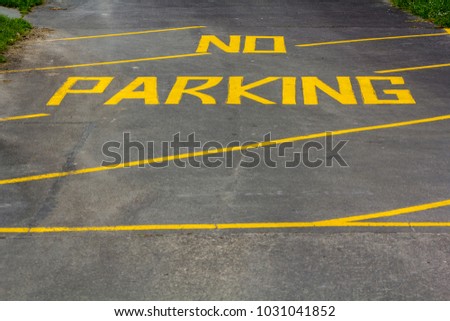 Similar – Image, Stock Photo Parking Emotions is written on a sign in the landscape