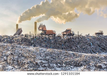 Similar – Image, Stock Photo Landfill pollution