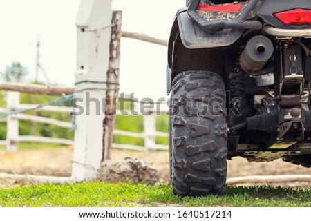 Similar – Foto Bild Motorrad und Baumstämme in der Wüste