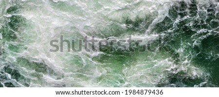 Similar – Image, Stock Photo Waterfall, force of water, masses of water crashing down, spray pushing up