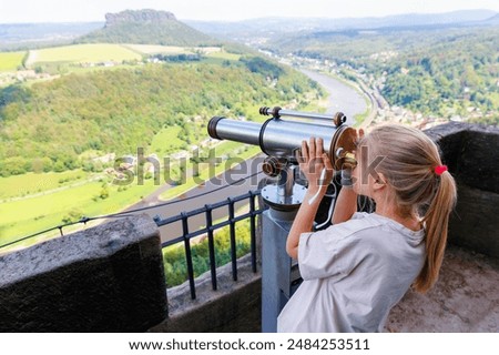 Similar – Foto Bild Lilienstein am Horizont