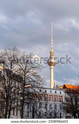 Similar – Foto Bild Wolkiger Ausblick auf Berlin vom HBF Berlin II