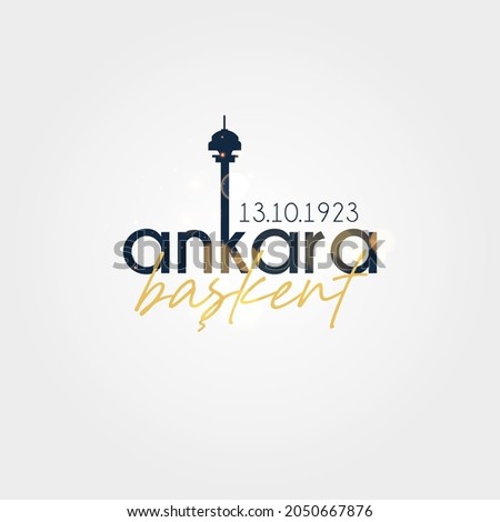 Anniversary of Ankara becoming the capital of Turkey. Stock foto © 