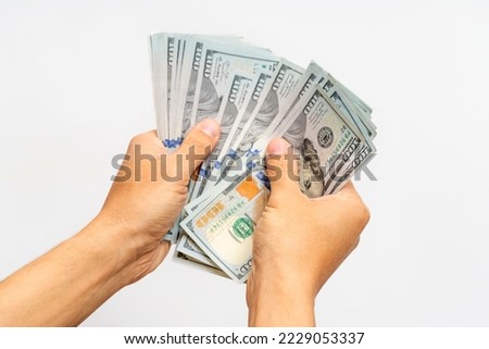 Similar – Image, Stock Photo Banknotes again billing