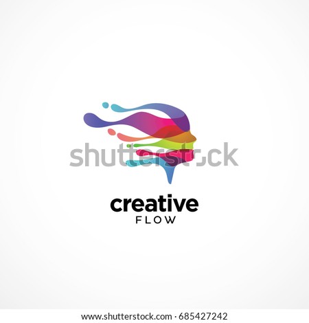 Digital Abstract Colorful Logo for Creative