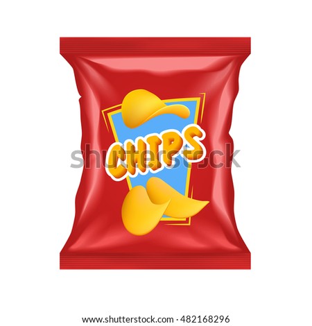 Featured image of post Bag Of Chips Clipart White blank foil food snack sachet bag packaging for coffee salt sugar pepper spices sachet sweets chips cookies