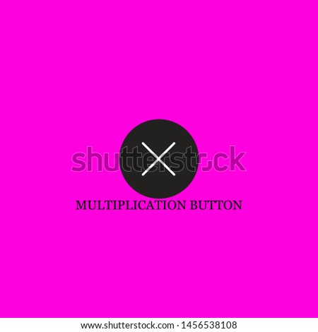 multiplication button icon sign signifier vector