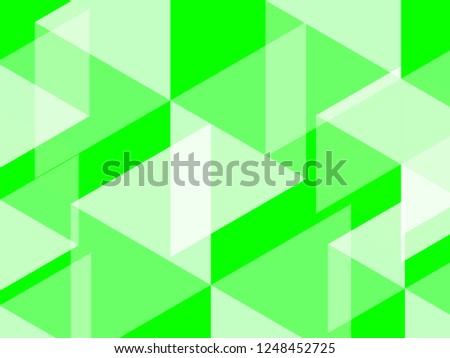 Abstract hexagon and polygon background in UFO green color(bright green evokes lush countrysides).Grid green mosaic geometric design. Matrix digital futuristic.