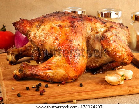 whole baked chicken rosy