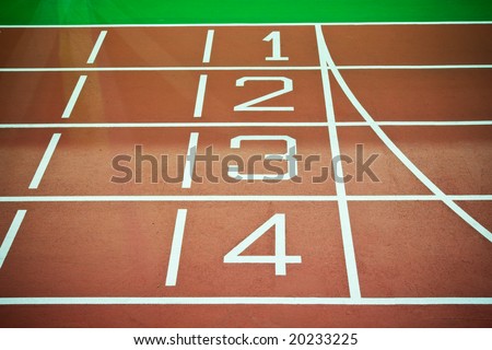 indoor athletic sport running lanes