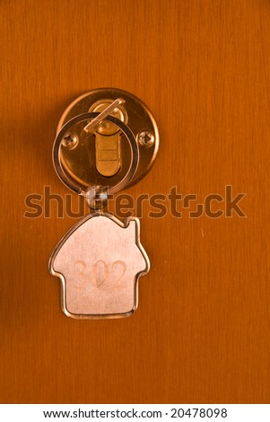 key in a door