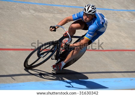TULA, RUSSIA - MAY 25: Artur Kovsh of Russia participates in The European Track Cycling Cup May 26, 2009 in Tula, Russia