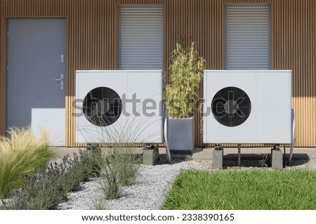 Similar – Image, Stock Photo air source heat pump.