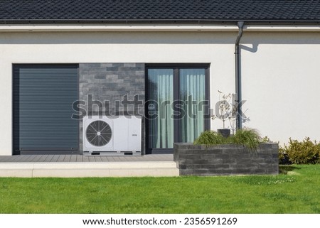 Similar – Image, Stock Photo air source heat pump.