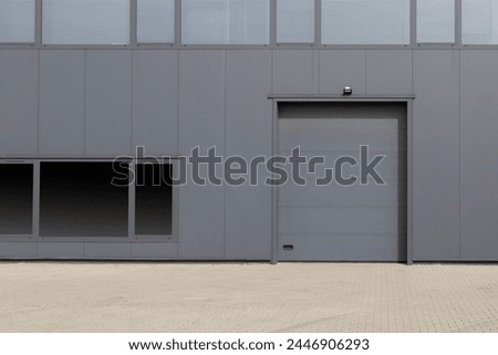 Similar – Image, Stock Photo Windows with modern shutters creating light and shadows at the afternoon light