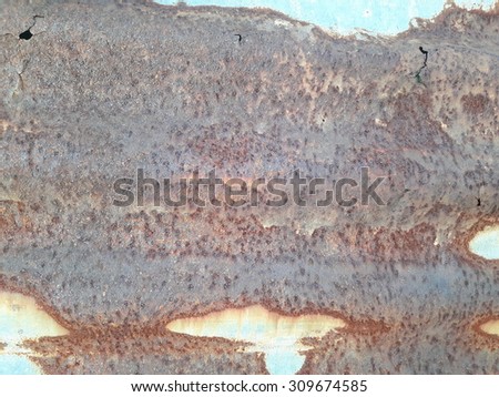 seamless texture of dark brown rusted metal