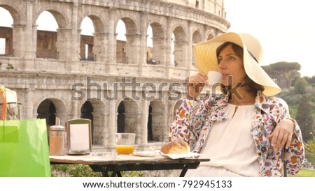 Similar – Image, Stock Photo Rome | Tourist Menu