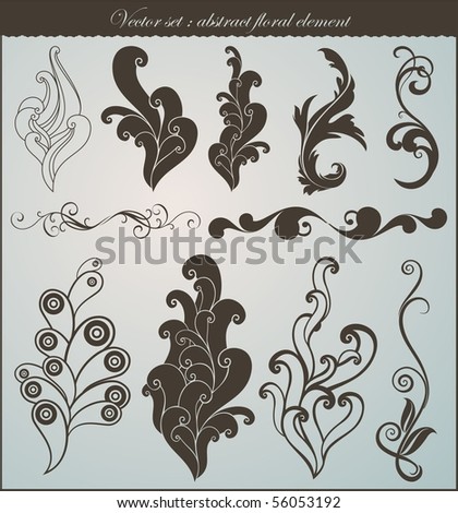 Vector Set: Swirls - 56053192 : Shutterstock