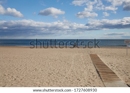 Similar – Image, Stock Photo wrong track Beach Ocean