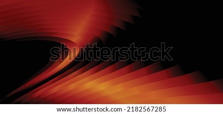 Paper layer circle black and red abstract background. Curves and lines use for banner, cover, poster, wallpaper, design with space for text