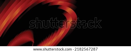 Paper layer circle black and red abstract background. Curves and lines use for banner, cover, poster, wallpaper, design with space for text