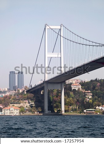 Details of the Bosporus Bridge - Istanbul - Turkey
