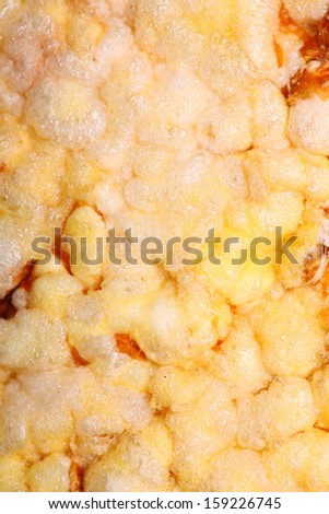 Healthy food nutrition. Corn cake texture background