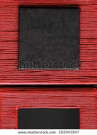 square text box, rectangle framed text field in red abstract border composition