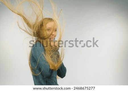 Similar – Image, Stock Photo Hair flying around