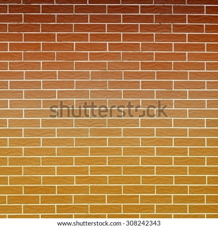 Architecture. Closeup of red brick wall as background texture or pattern. Square format