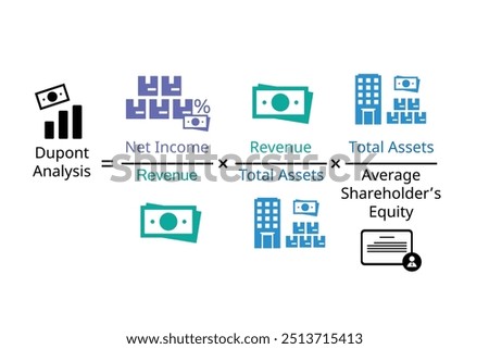 ROI for dupont analysis which included sale, total assets in formula for calcuation