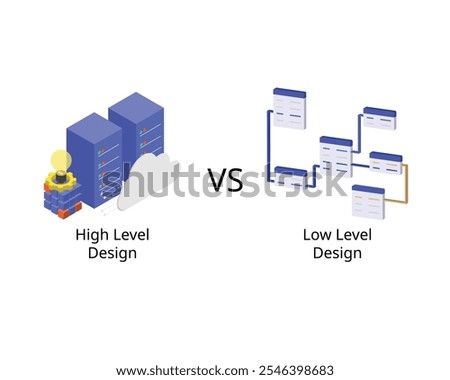 High Level Design or HLD compare with Low level Design or LLD