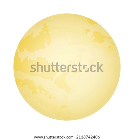 Yellow Abstract Moon texture Clip Art Icon vector graphic design image