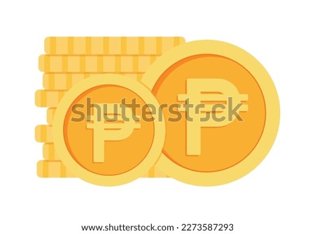 Peso money currency icon clipart in vector philippine money free download for business, finance, web site interface, infographic decoration elements vector illustration
