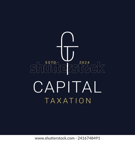 Initial Letter CT Logo Design Template Vector Illustration