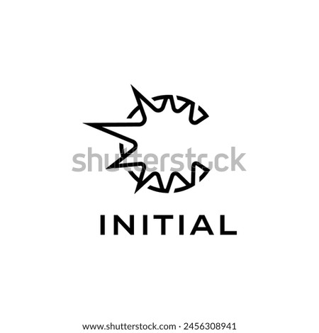 Letter C logo design vector illustration