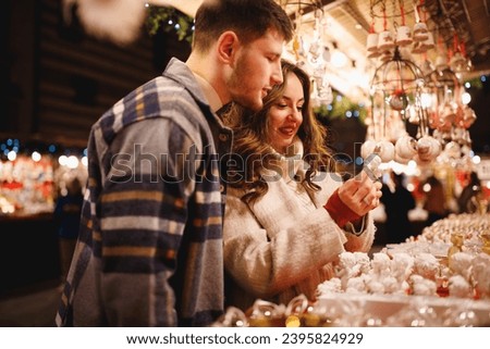 Similar – Foto Bild Frau auf Weihnachtsmarkt