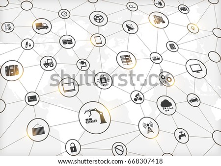 Industry 4.0, Internet of things (IoT) and networking, network connections