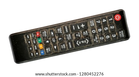 Similar – Image, Stock Photo dirty remote control for TV or Media Center, close-up