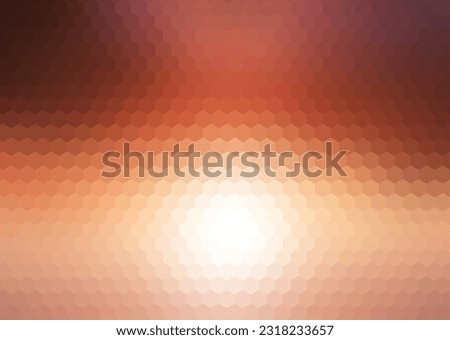 Abstract Orange honeycomb background. Abstract beehive with hexagon grid cell on yellow background. Honeycomb orange and yellow seamless, art background template. Vector illustration EPS10
