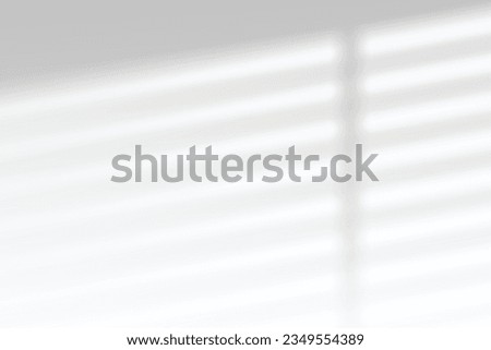Light shadow on wall. Window shadow and light or sunlight overlay background. Vector background
