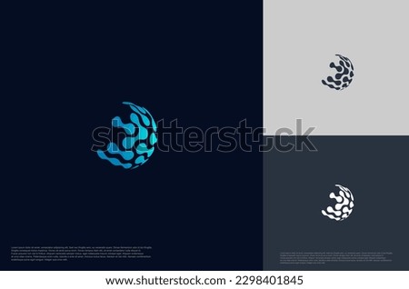 Abstract global sphere technology logo designs template, symbol template