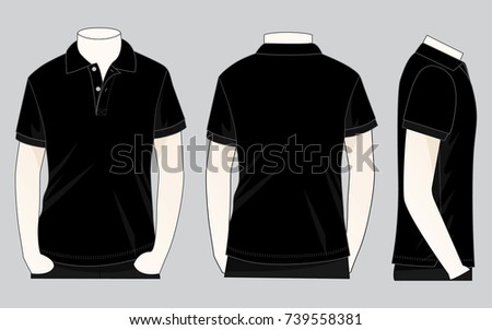 Download Download Mens Henley Jersey Mockup Front Half Side View Of ...