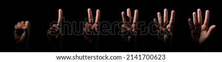 Image, Stock Photo one two three many