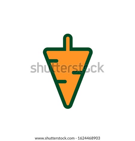 carrot logo design vector template
