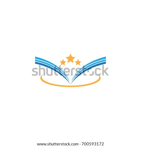 book stars icon logo