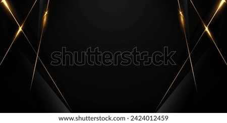 Black background with a luxurious gold effect. Vector illustration