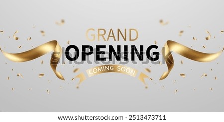 Beautiful grand opening card design background Elegant vector illustration for your business