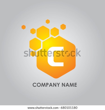 Hexagon Letter C Logo. C Letter Design Vector illustration with Hexagon.