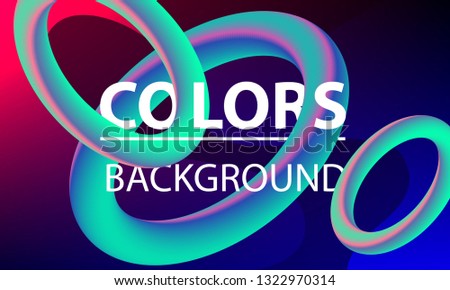 Color background design. Gradient composition. Futuristic design posters. Abstract color 3d paper art illustration set. Layout for banners presentations, flyers, posters and invitations.